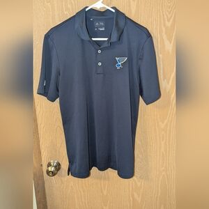 Adidas St. Louis Blues Hockey Polo Men's Medium